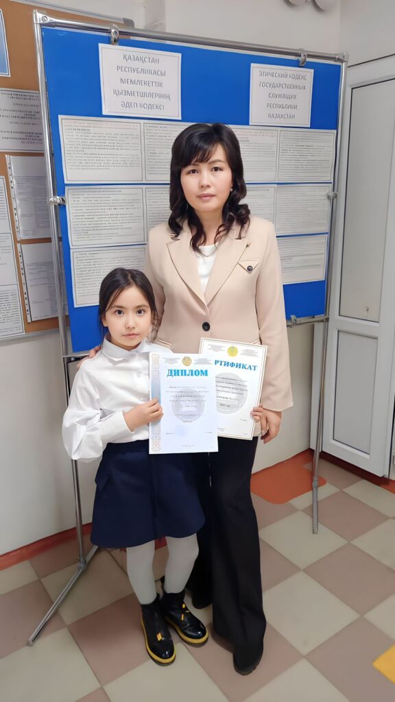 «Оқушыларды Республикалық «Зерде» зерттеу жұмыстары конкурсында 2-орынды алған